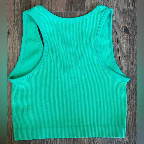 NWOT Green Crop Tank - Picture 2 of 3